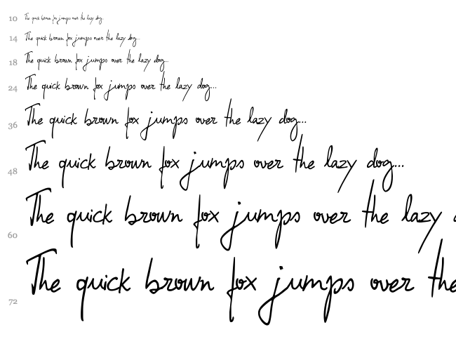 Confessions font waterfall